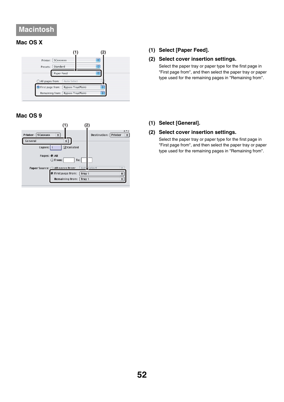 Macintosh | Sharp MX-7001 User Manual | Page 534 / 710