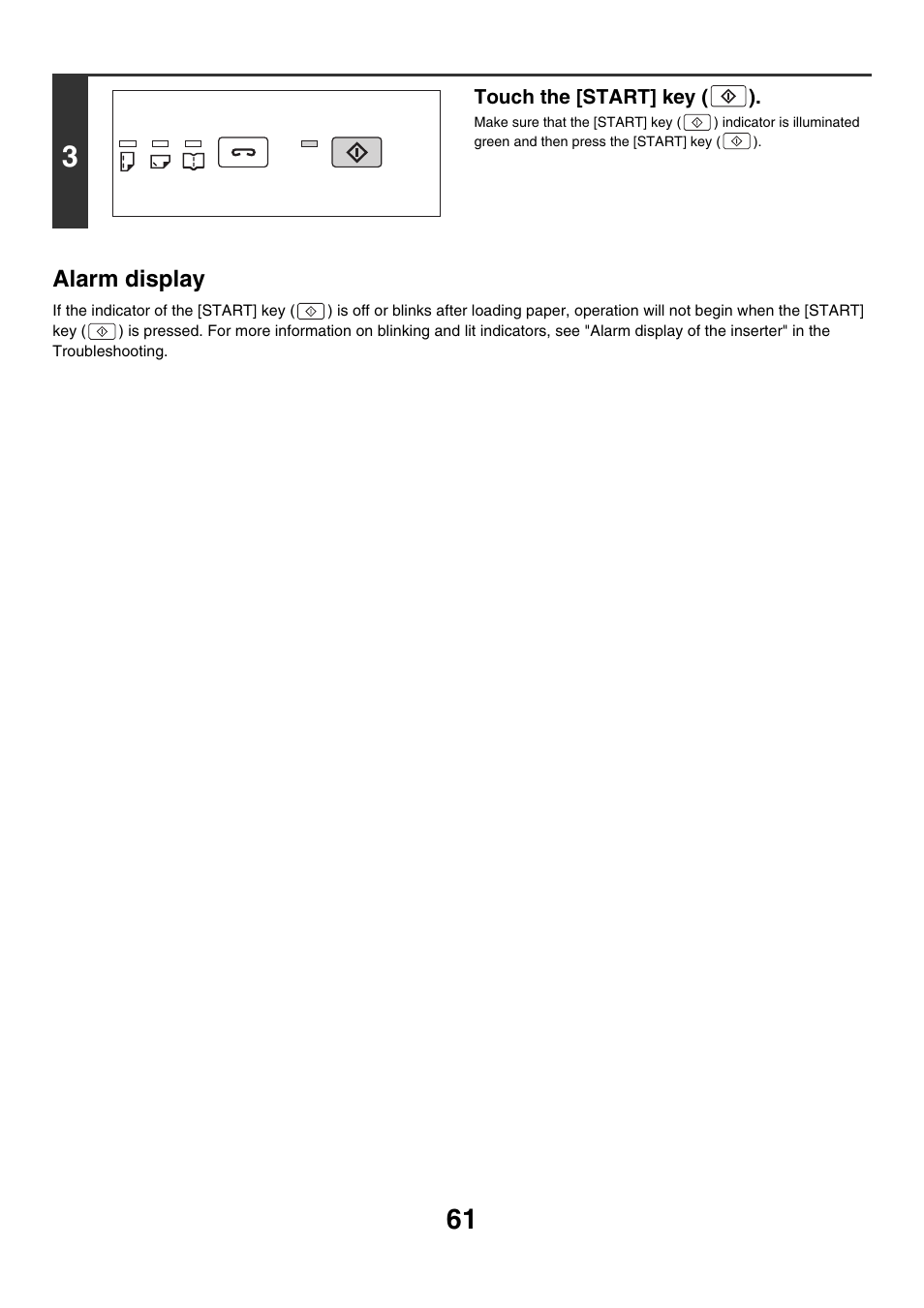 Alarm display | Sharp MX-7001 User Manual | Page 61 / 710