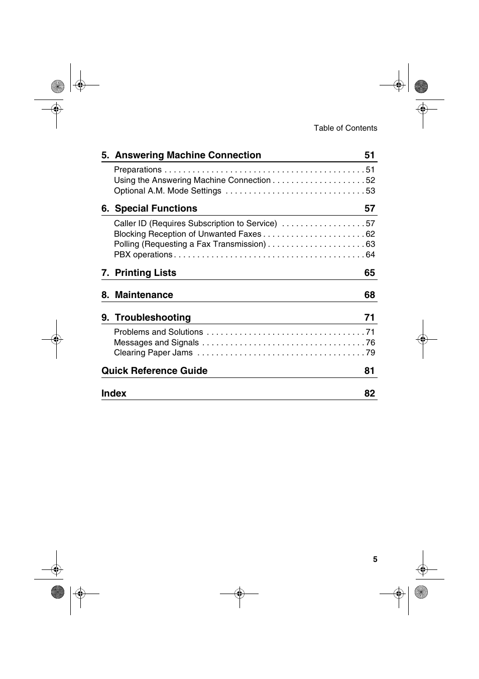 Sharp UX-P400 User Manual | Page 7 / 87