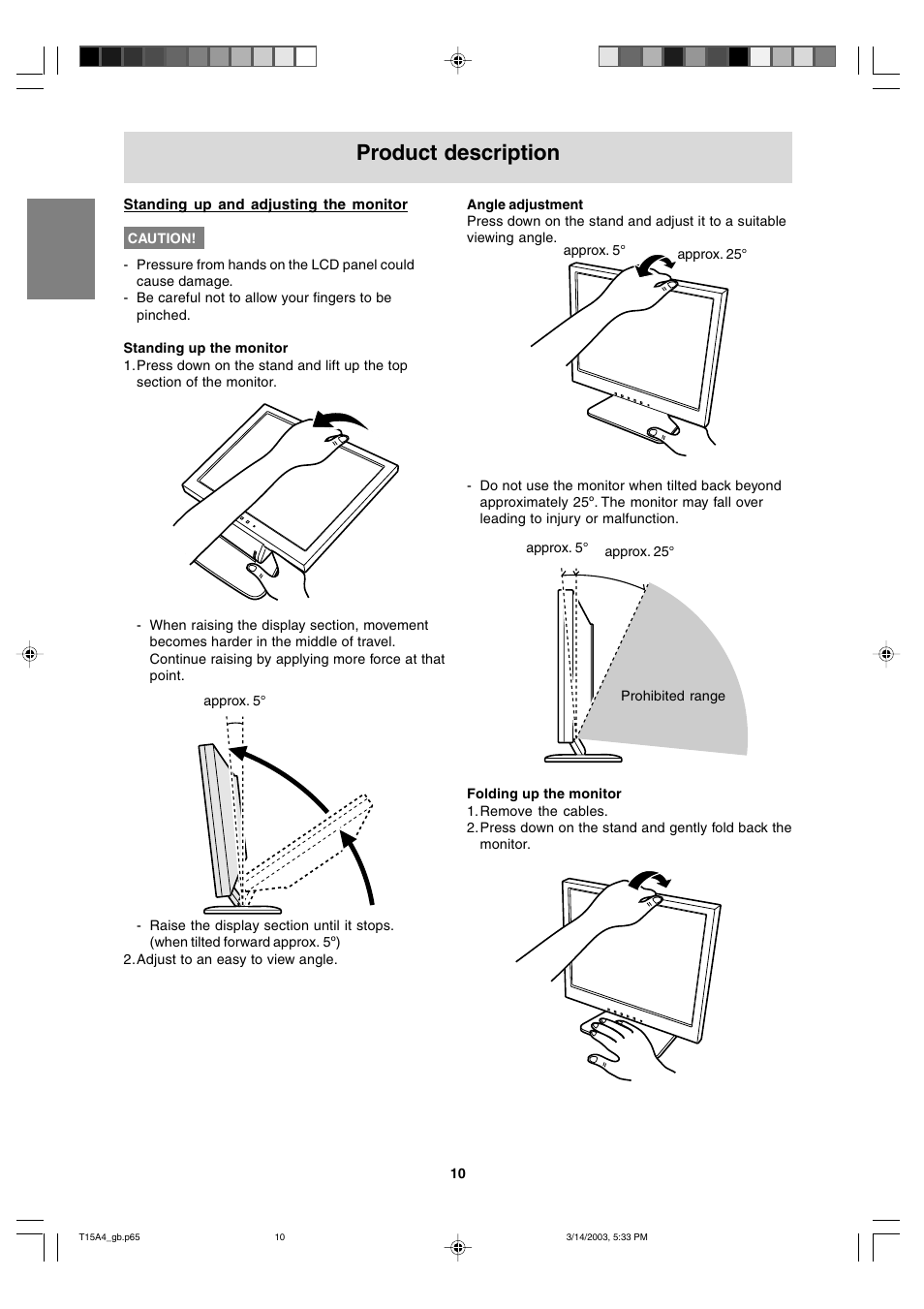 Product description | Sharp LL-T15A4 User Manual | Page 10 / 108