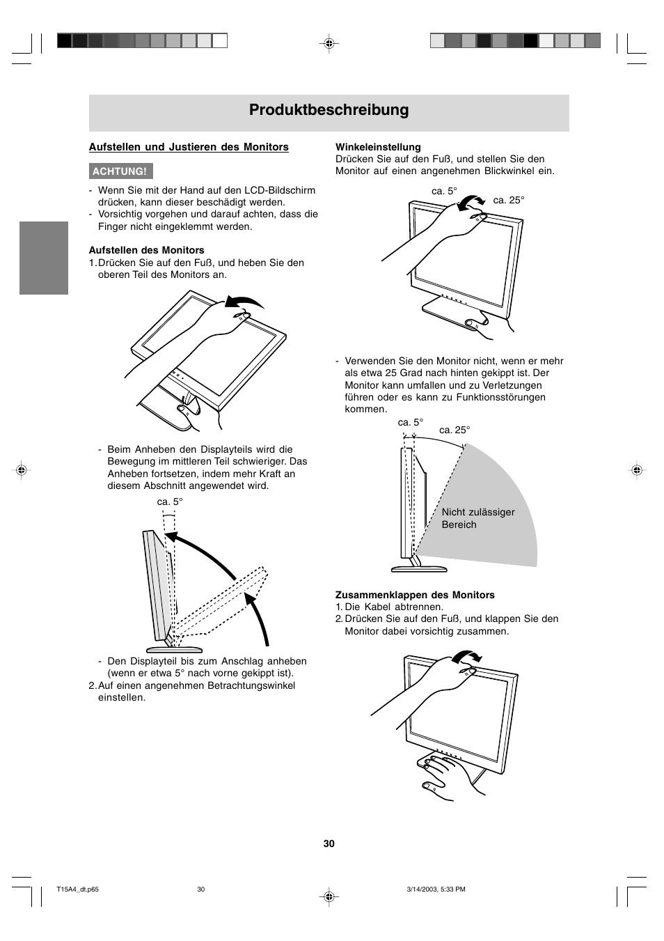 Produktbeschreibung | Sharp LL-T15A4 User Manual | Page 30 / 108