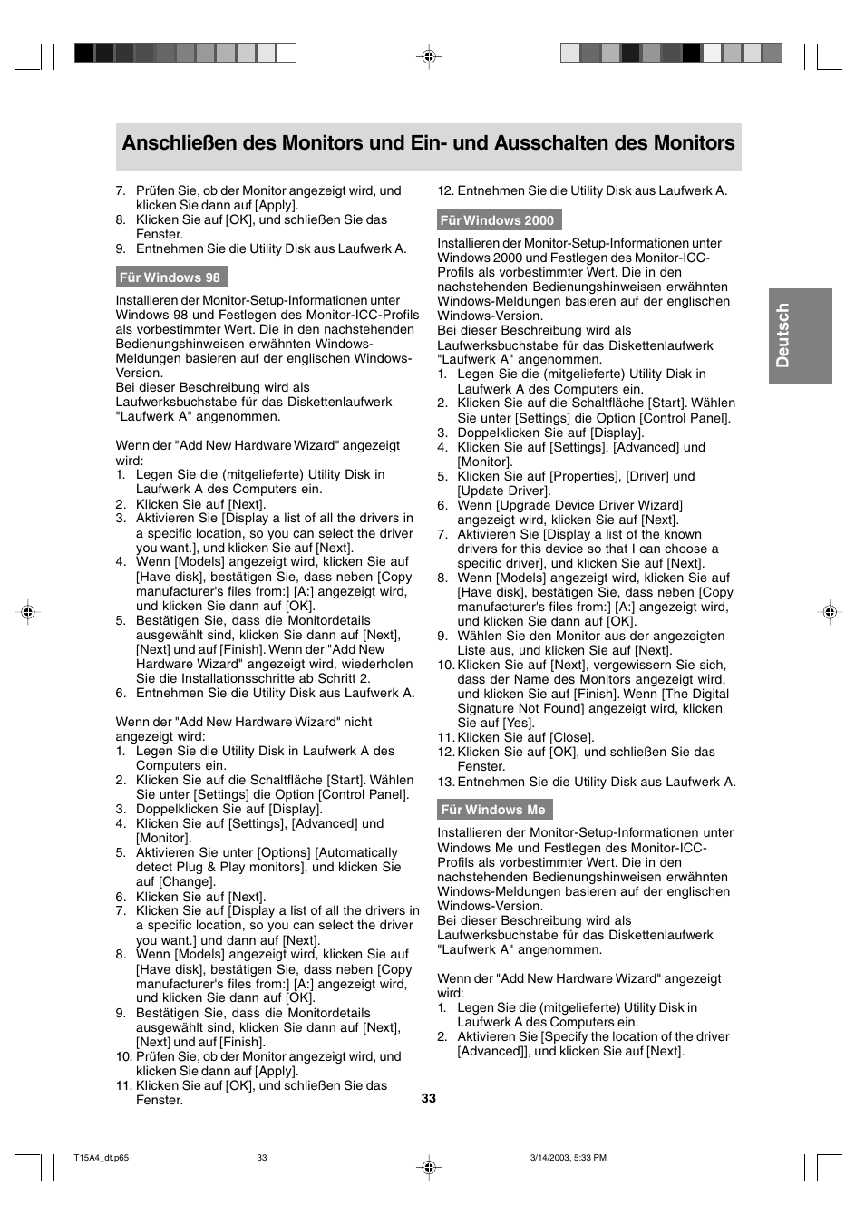 Sharp LL-T15A4 User Manual | Page 33 / 108