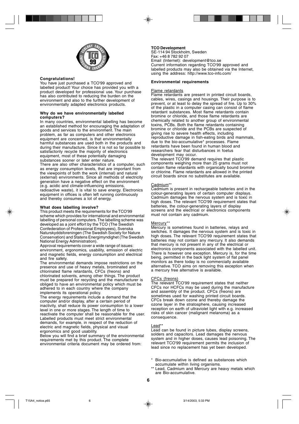 Sharp LL-T15A4 User Manual | Page 6 / 108
