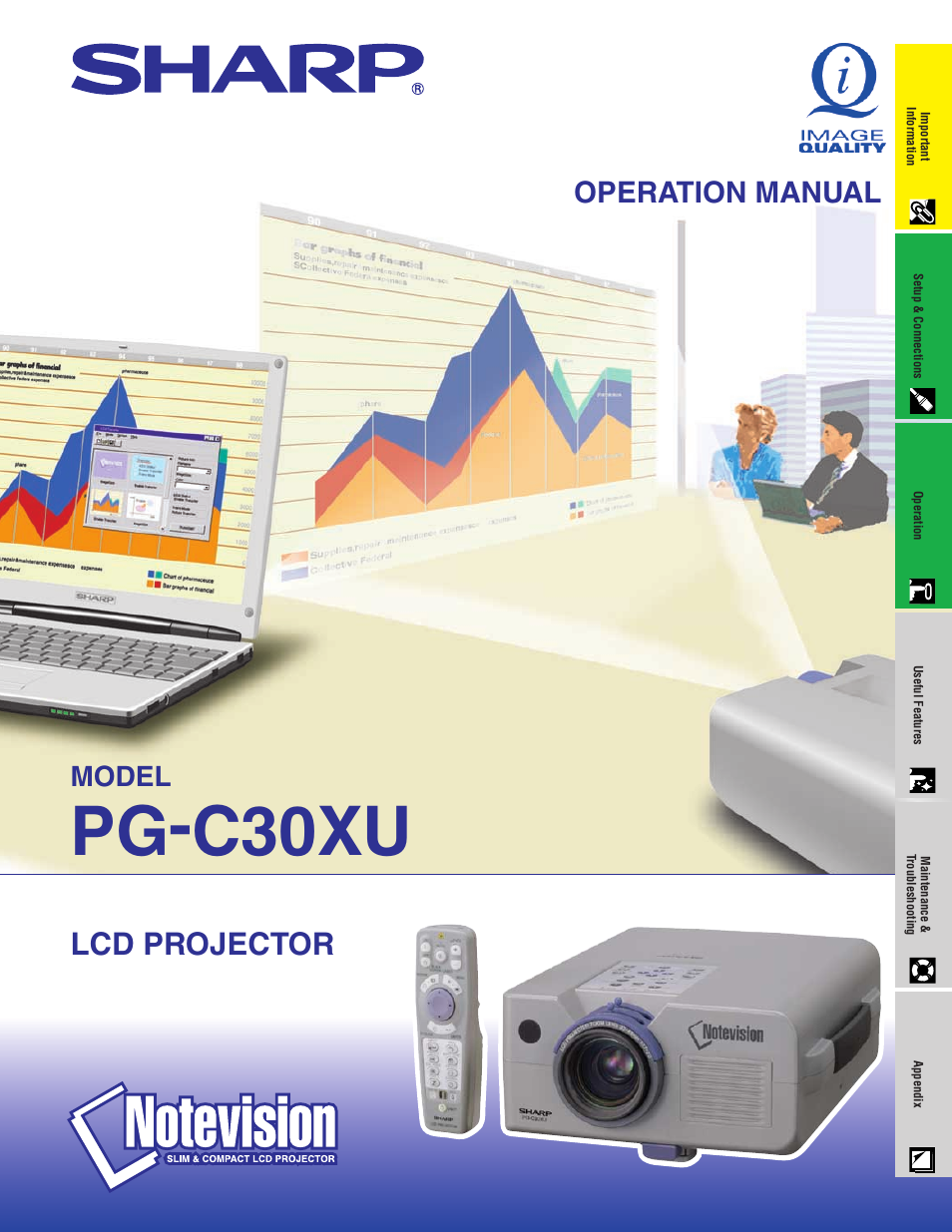 Sharp PG-C30XU User Manual | 64 pages