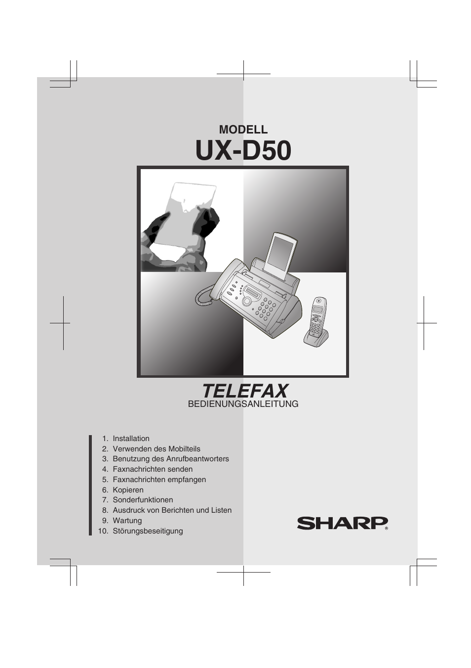 Sharp UX-D50 User Manual | 147 pages