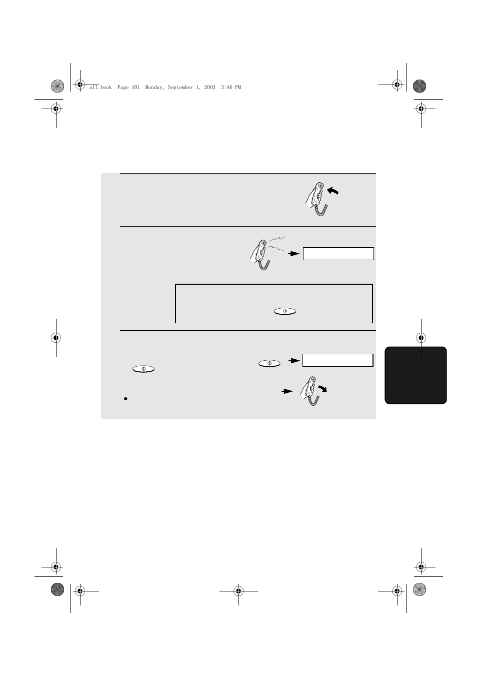 Answering with the fax’s handset | Sharp UX-D50 User Manual | Page 103 / 147