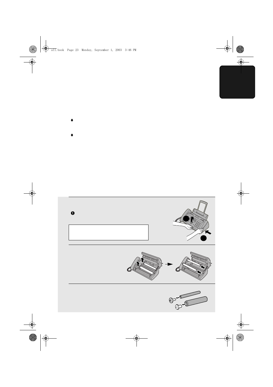 Loading the imaging film | Sharp UX-D50 User Manual | Page 25 / 147