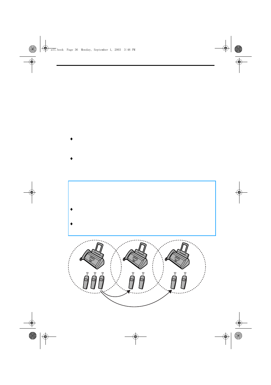 Using the cordless handset, About the cordless handset system | Sharp UX-D50 User Manual | Page 38 / 147