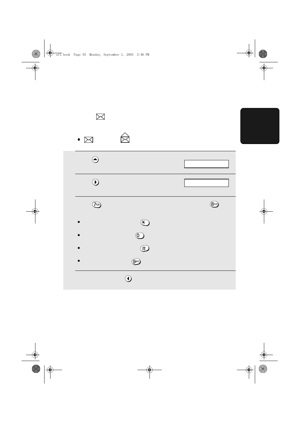 Listening to messages from the cordless handset | Sharp UX-D50 User Manual | Page 57 / 147