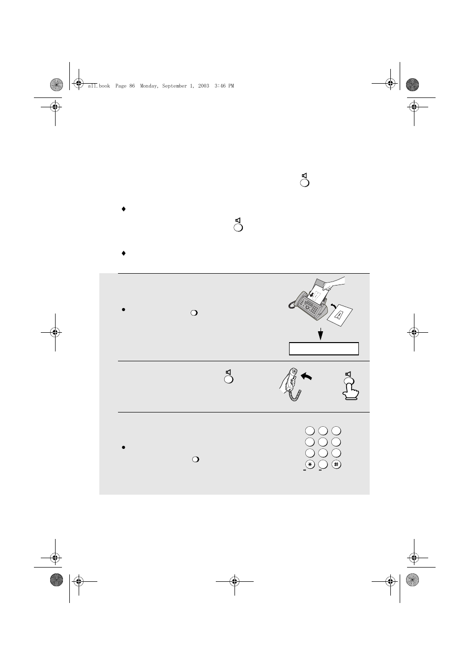 Sending a fax by normal dialling | Sharp UX-D50 User Manual | Page 88 / 147