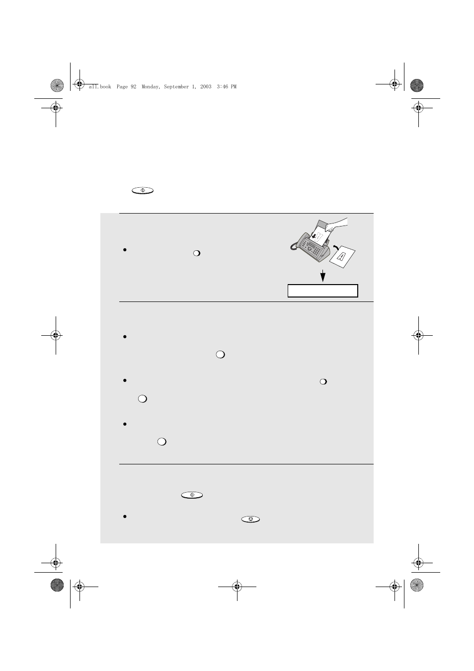 Sending a fax by direct keypad dialling | Sharp UX-D50 User Manual | Page 94 / 147