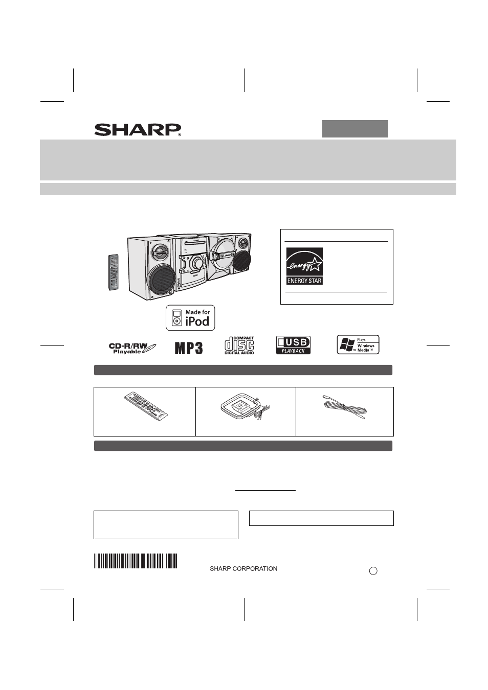 Sharp TINSZA625AWZZ User Manual | 16 pages