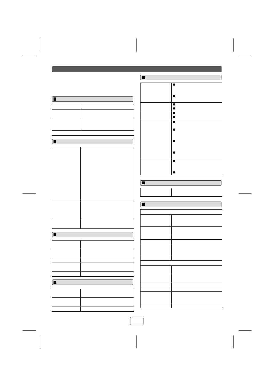 E-15, Specifications | Sharp TINSZA625AWZZ User Manual | Page 16 / 16