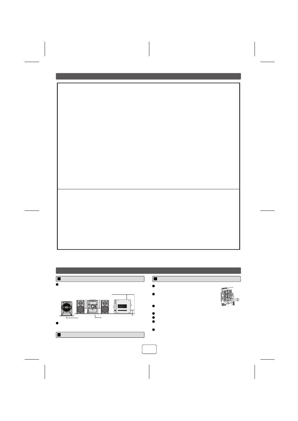 For u.s. customer only consumer limited warranty, System connections | Sharp TINSZA625AWZZ User Manual | Page 2 / 16