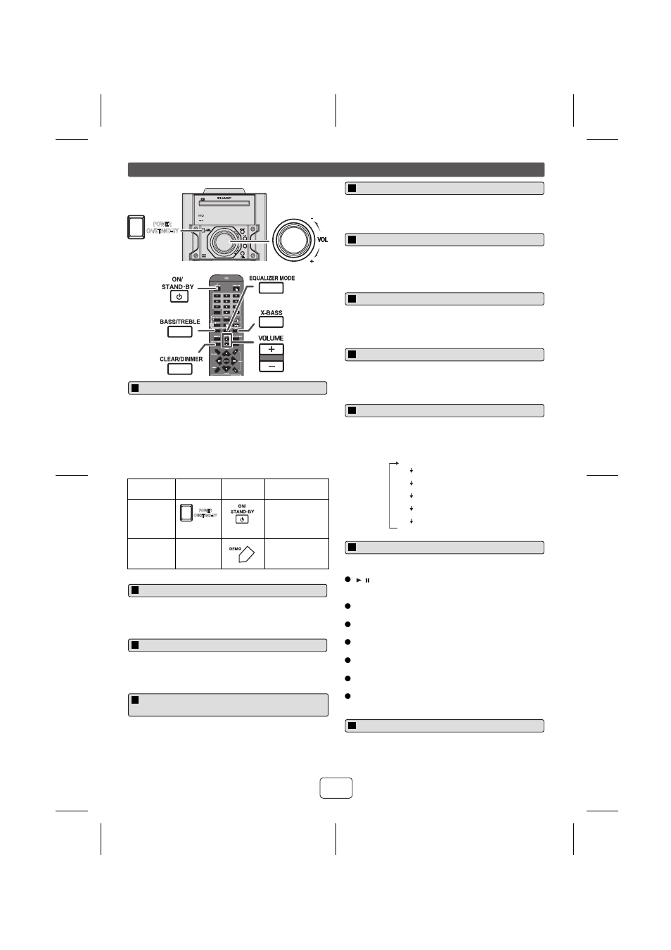 General control | Sharp TINSZA625AWZZ User Manual | Page 4 / 16