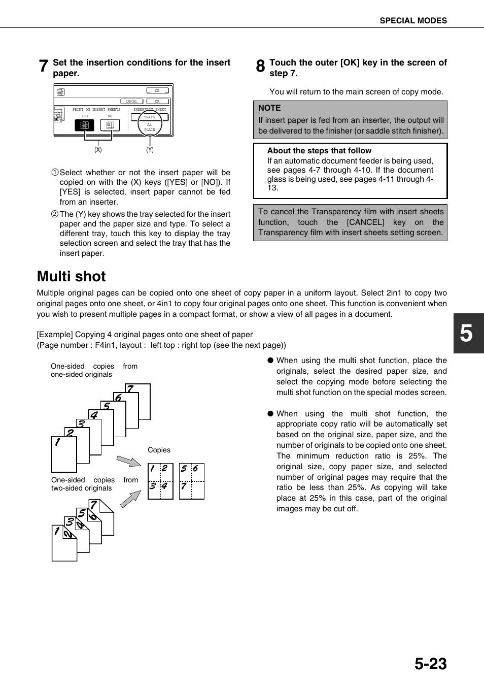 Multi shot | Sharp AR-M700N User Manual | Page 119 / 172