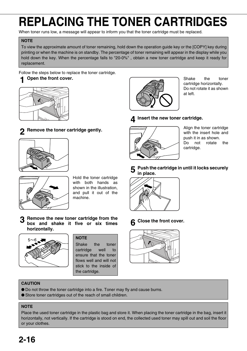 Replacing the toner cartridges | Sharp AR-M700N User Manual | Page 44 / 172