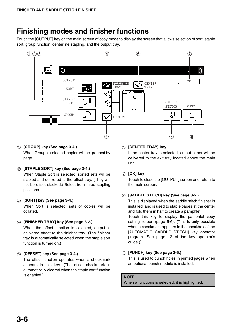 Finishing modes and finisher functions | Sharp AR-M700N User Manual | Page 62 / 172