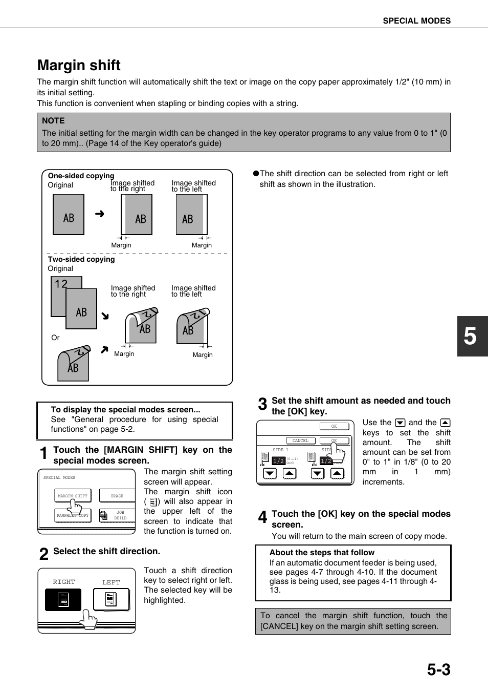 Margin shift | Sharp AR-M700N User Manual | Page 99 / 172