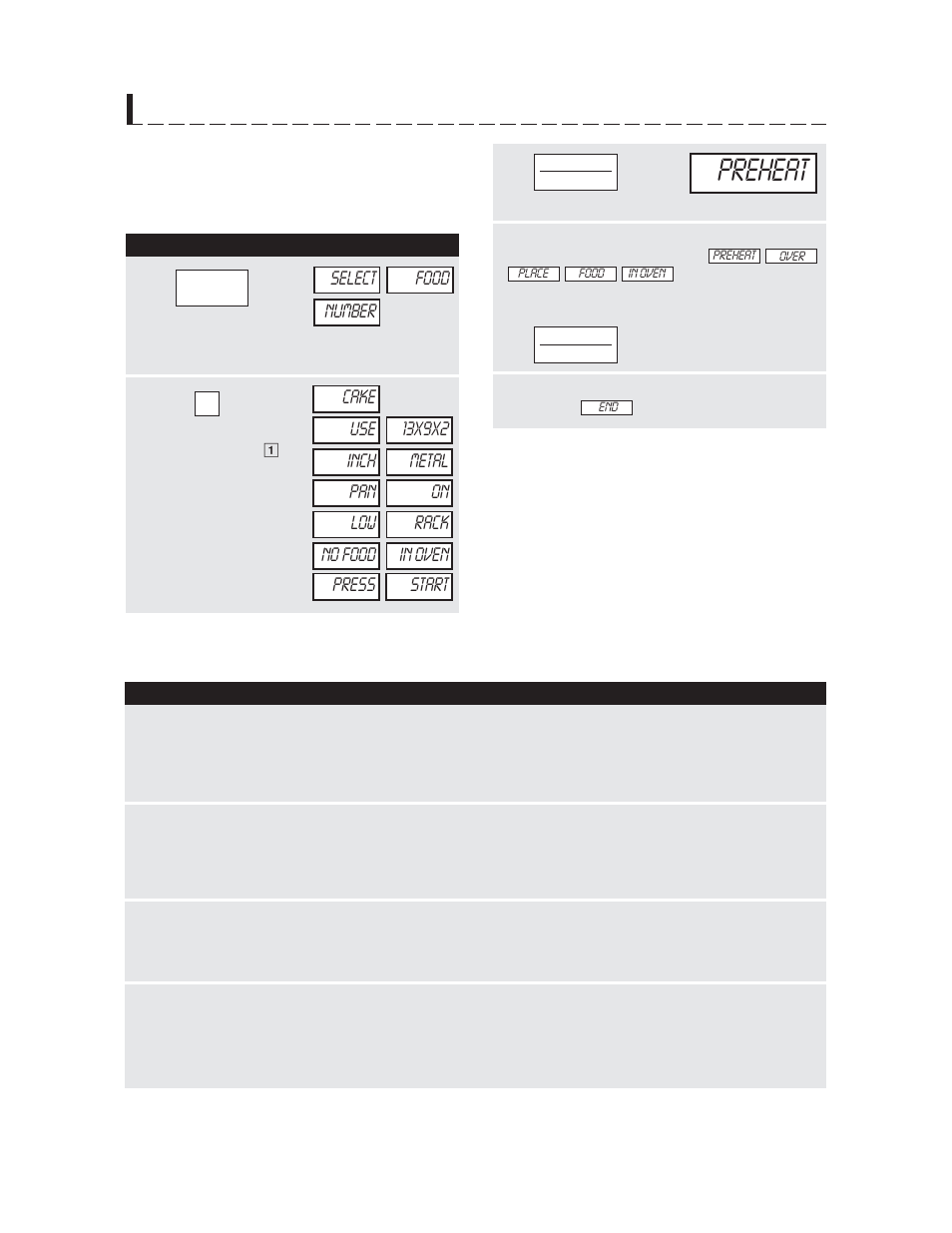 4preheat, Compu bake, Compu bake chart | Sharp R-1870 User Manual | Page 24 / 32