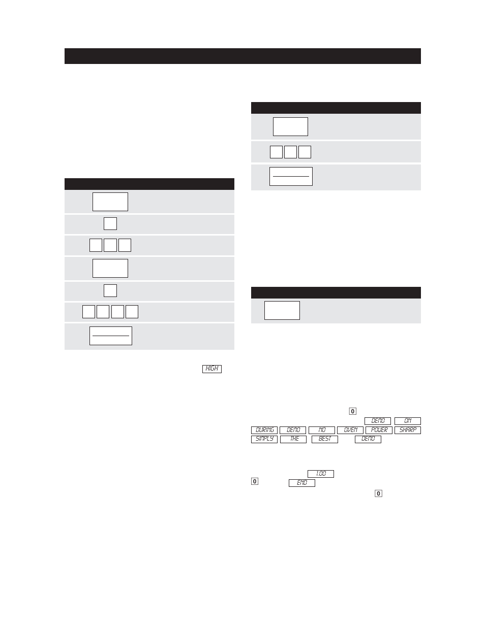 Multiple sequence cooking, Kitchen timer, Minute plus | More or less time adjustment demonstration mode, Help | Sharp R-1870 User Manual | Page 25 / 32