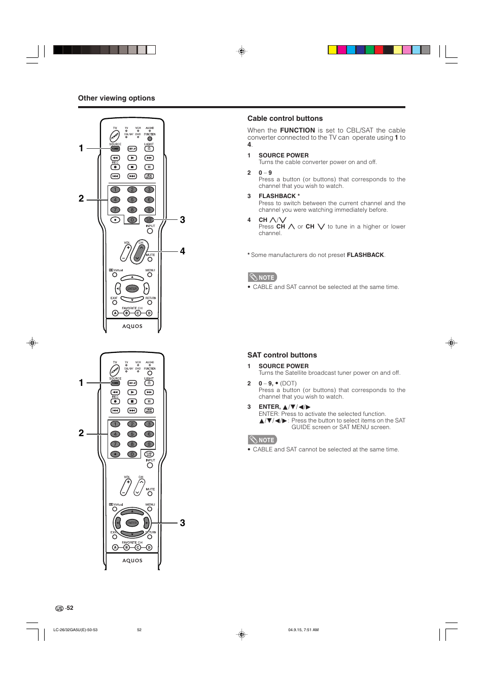 Sharp Aquos LC-32GA5U User Manual | Page 53 / 65