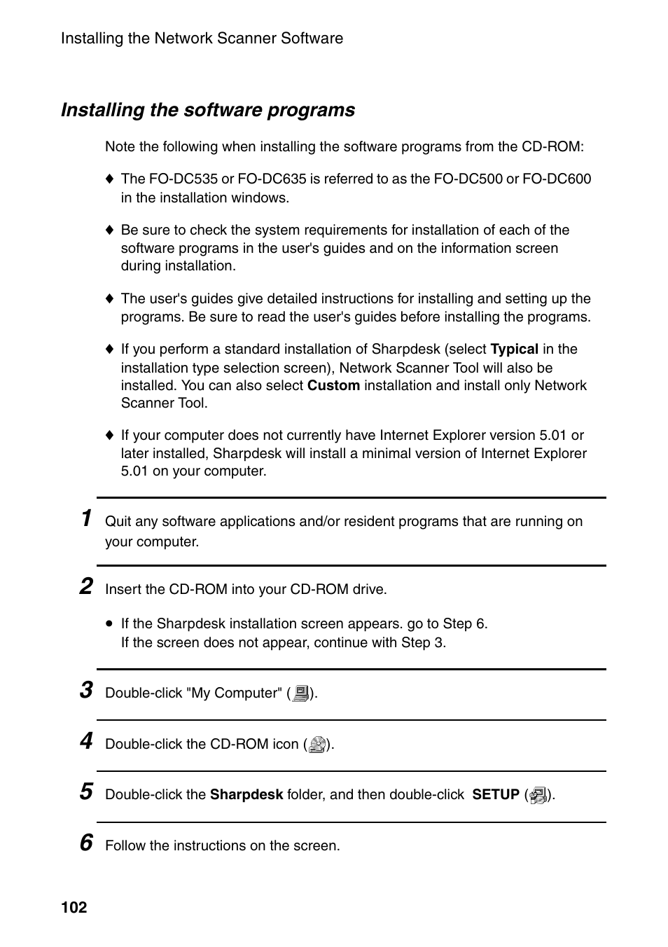 Sharp FO-DC535 User Manual | Page 104 / 248