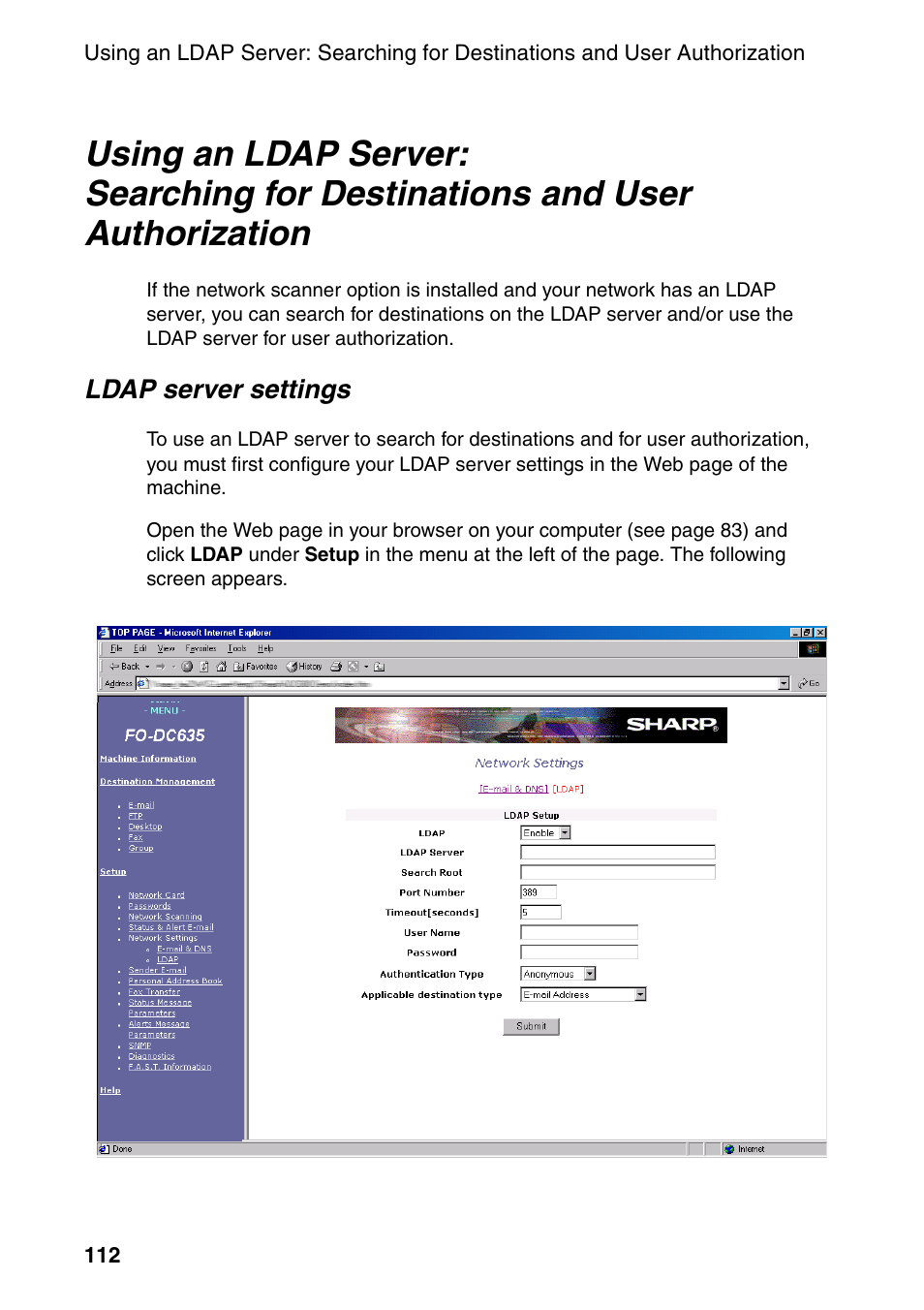 Sharp FO-DC535 User Manual | Page 114 / 248