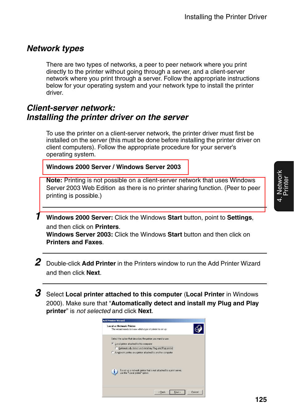 Network types | Sharp FO-DC535 User Manual | Page 127 / 248