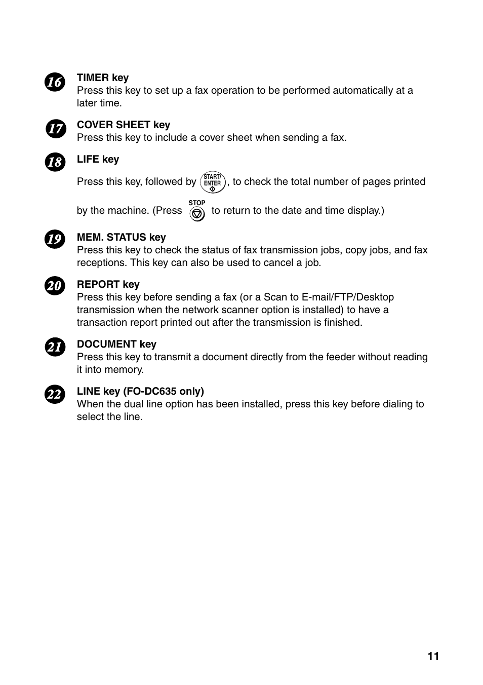 Sharp FO-DC535 User Manual | Page 13 / 248