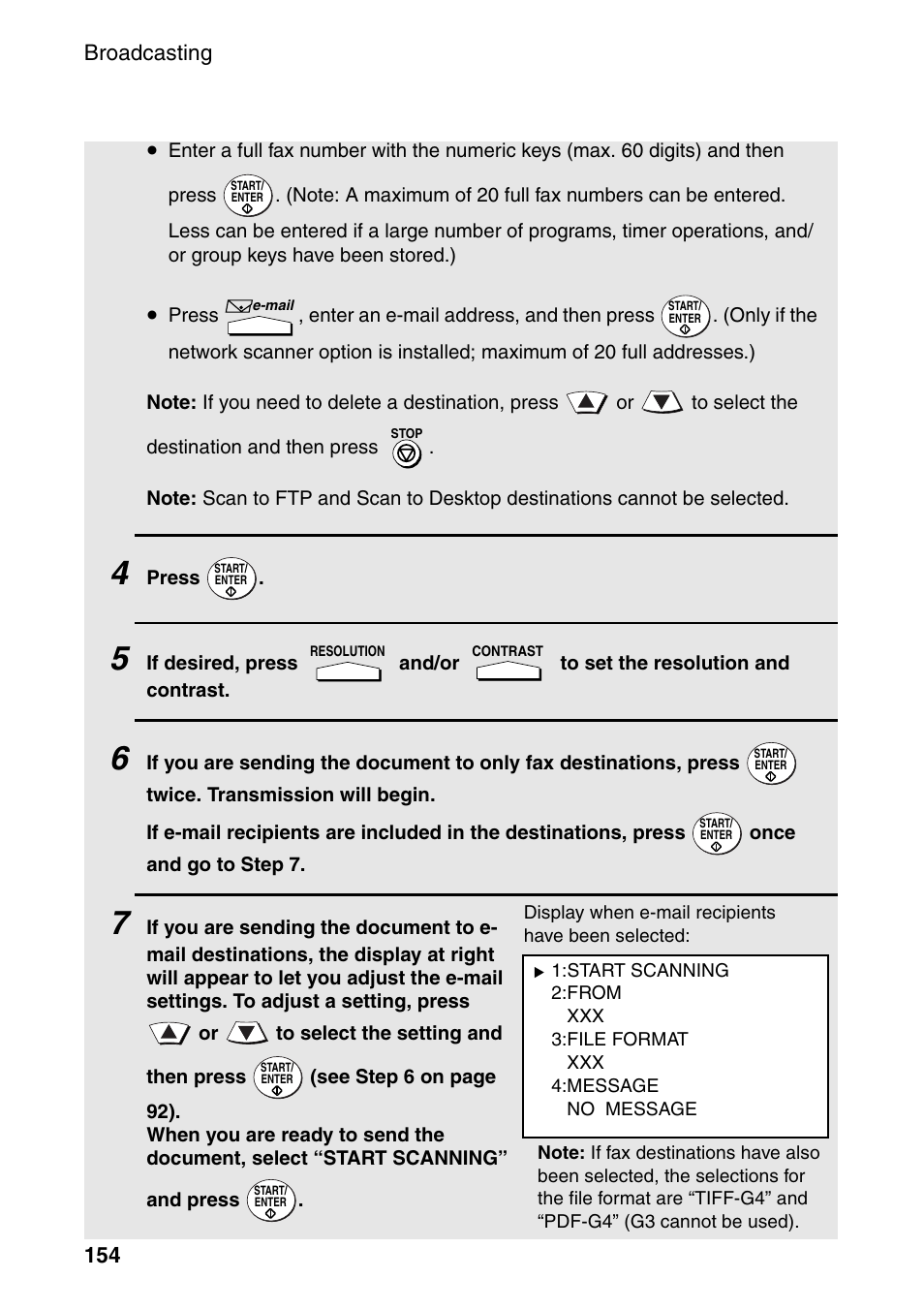 Sharp FO-DC535 User Manual | Page 156 / 248