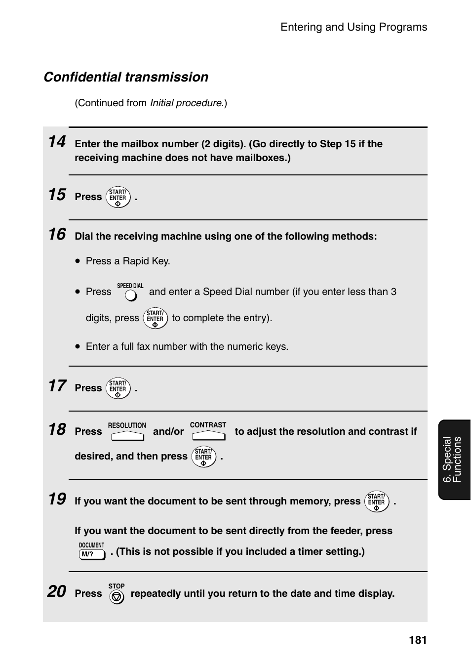 Confidential transmission | Sharp FO-DC535 User Manual | Page 183 / 248