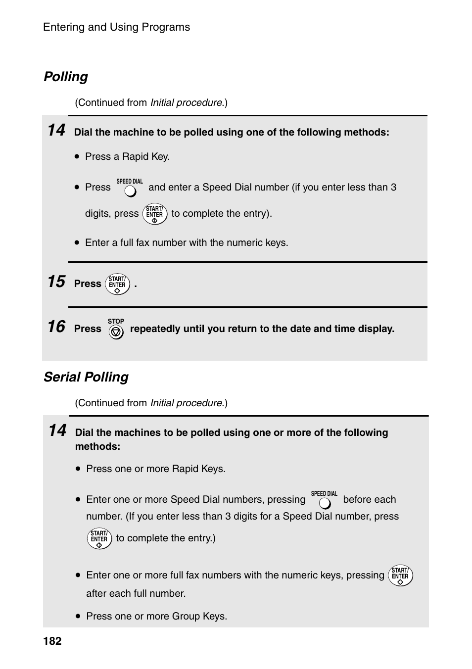 Serial polling, Polling | Sharp FO-DC535 User Manual | Page 184 / 248