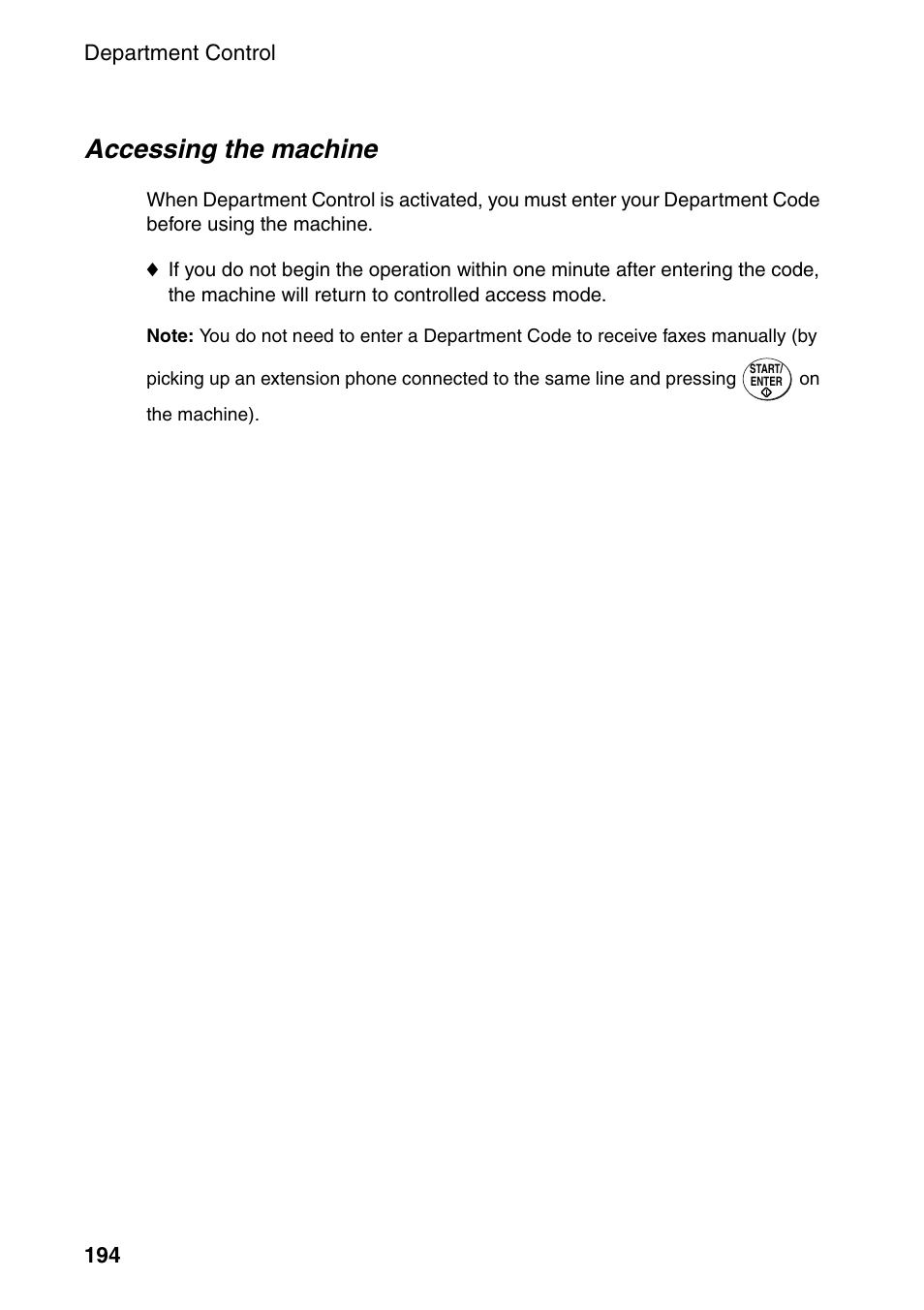 Accessing the machine | Sharp FO-DC535 User Manual | Page 196 / 248