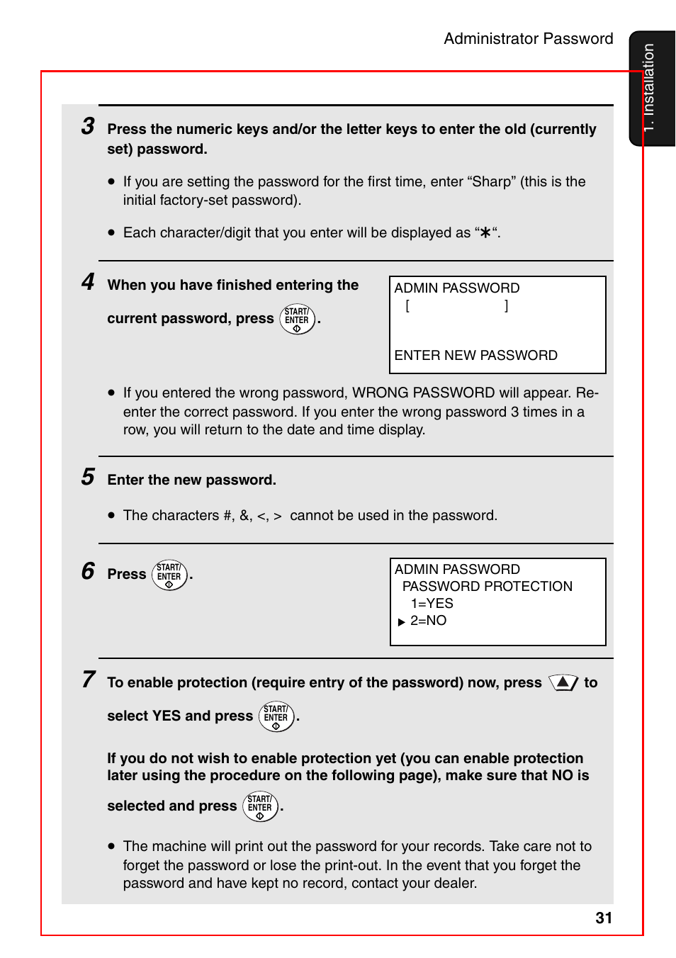 Sharp FO-DC535 User Manual | Page 33 / 248