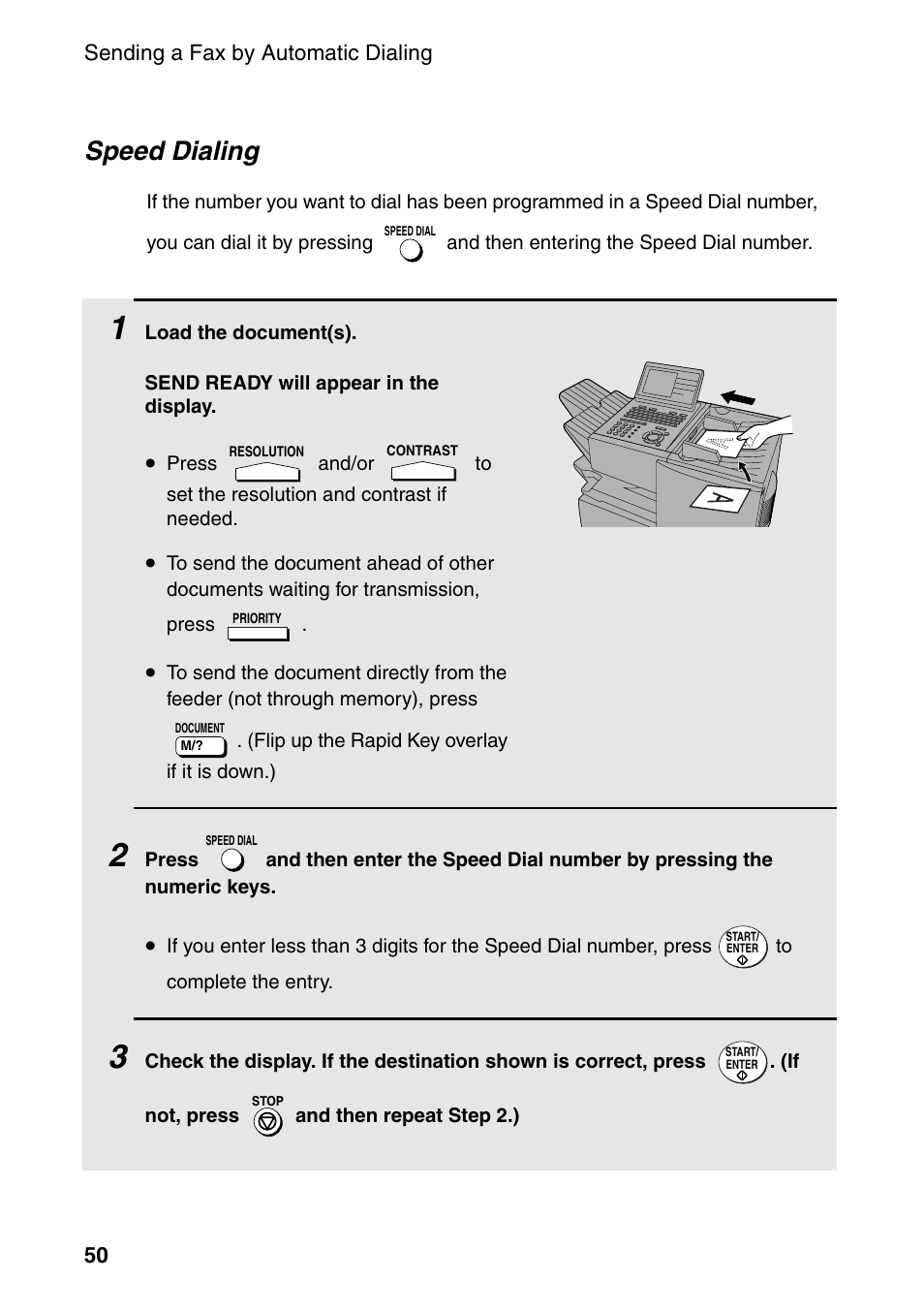 Speed dialing | Sharp FO-DC535 User Manual | Page 52 / 248