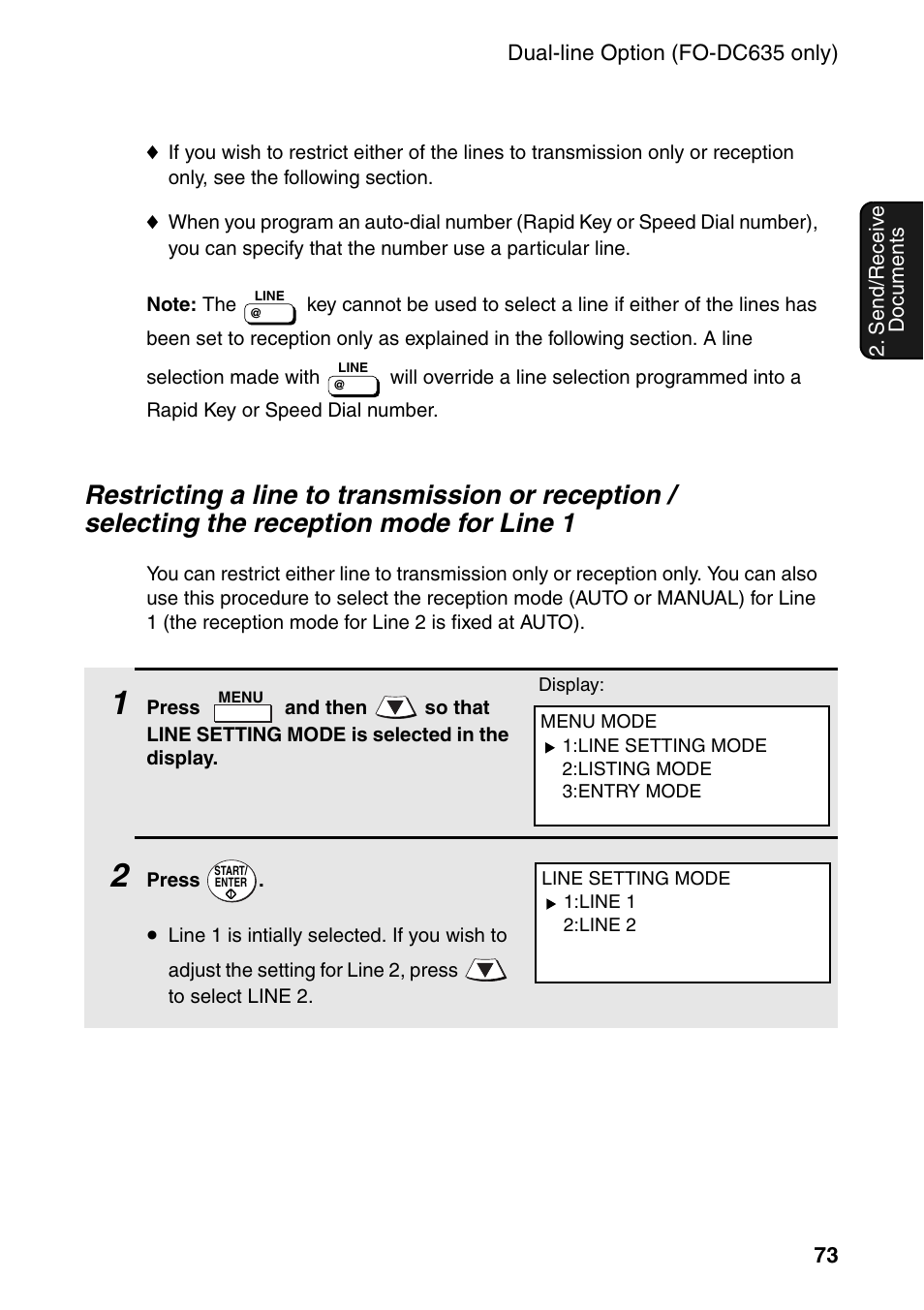 Sharp FO-DC535 User Manual | Page 75 / 248