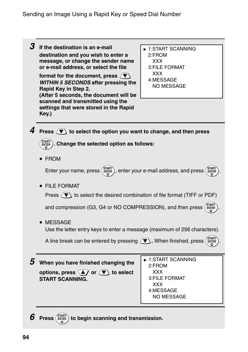 Sharp FO-DC535 User Manual | Page 96 / 248