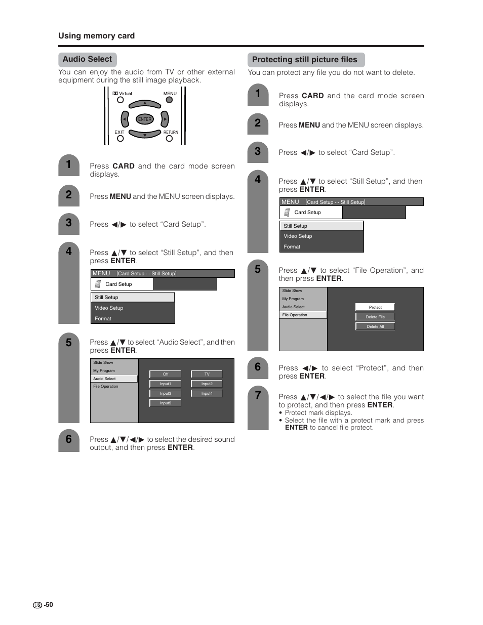 Sharp Aquos LC 32G4U User Manual | Page 50 / 104