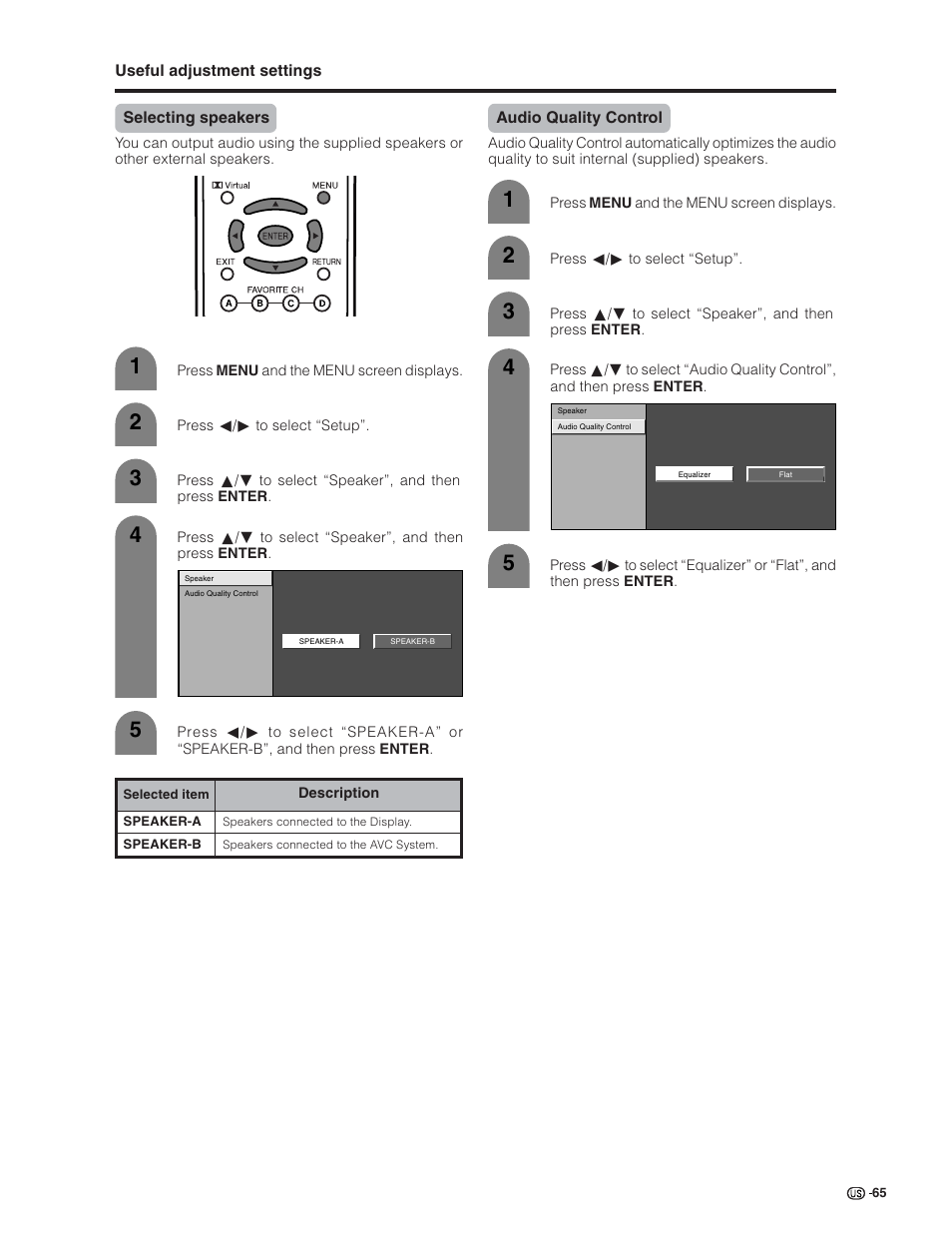 Sharp Aquos LC 32G4U User Manual | Page 65 / 104