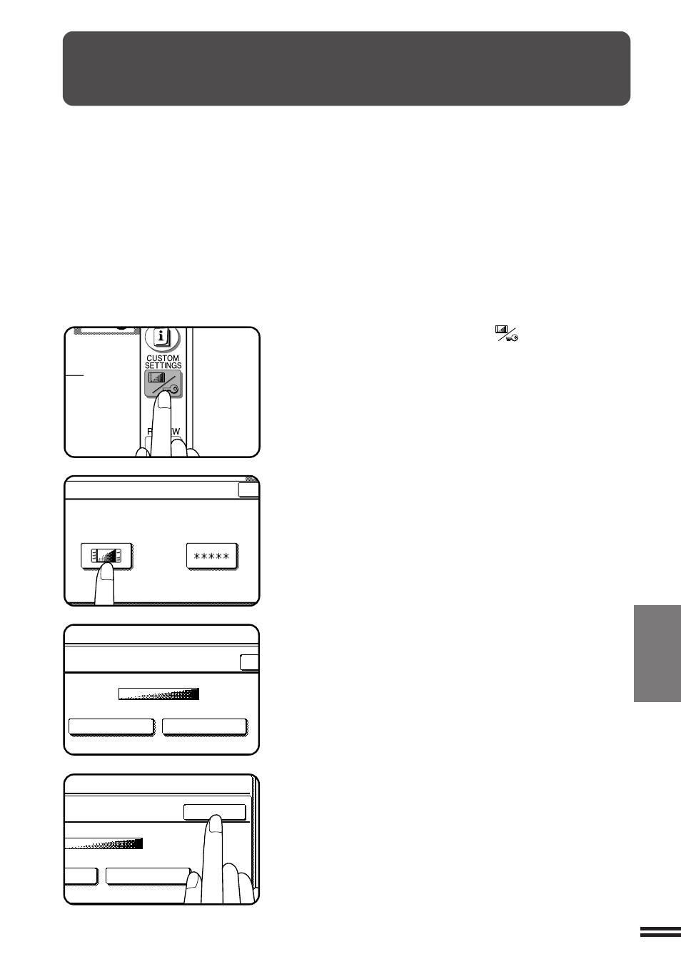 Touch panel contrast adjustment | Sharp AR-407 User Manual | Page 109 / 184