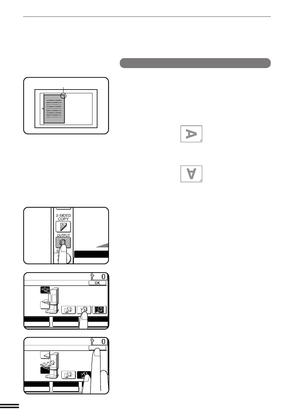 Using the document glass, Auto exposure, Finisher (ar-fn2) | Sharp AR-407 User Manual | Page 136 / 184