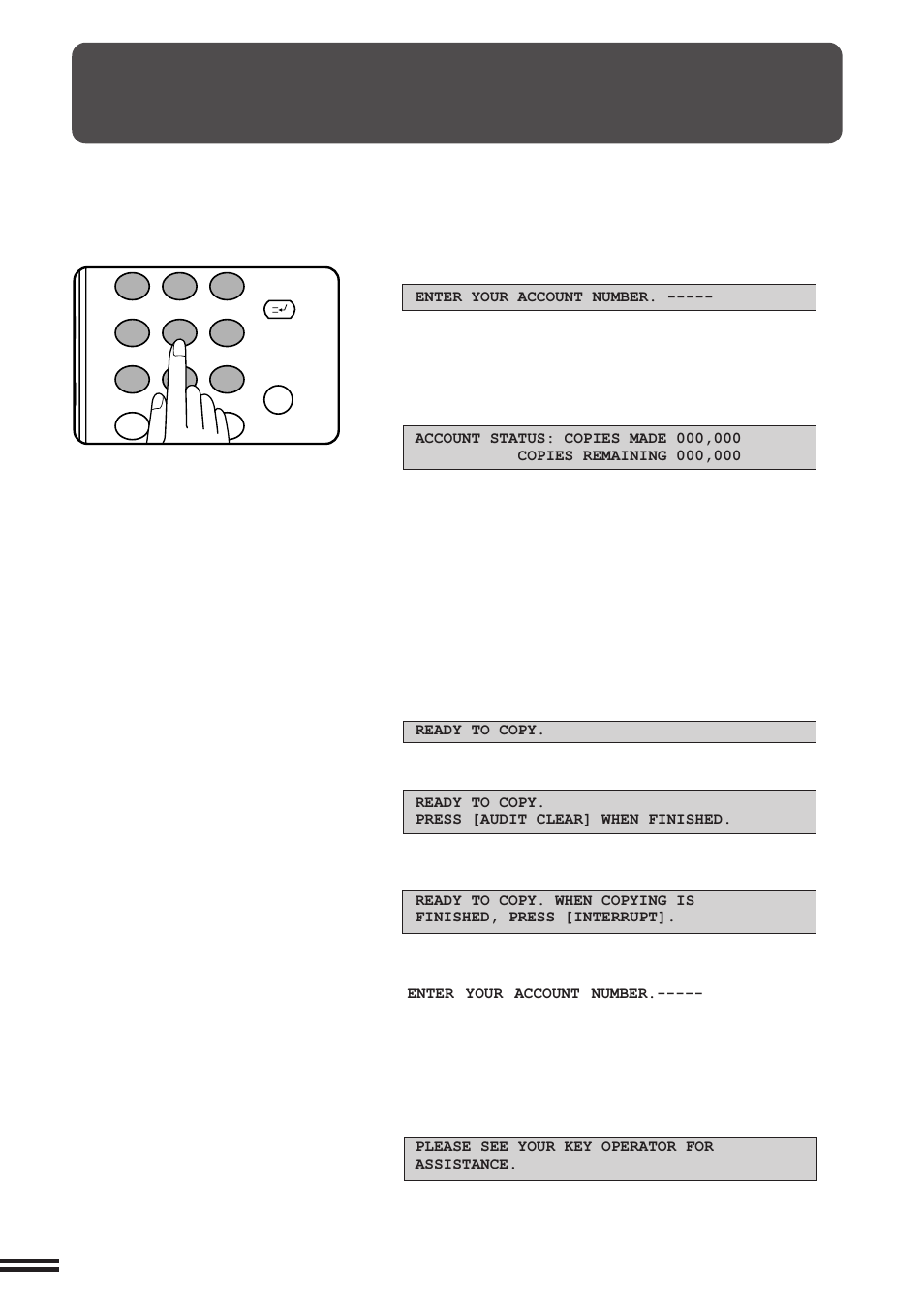 Auditing accounts | Sharp AR-407 User Manual | Page 4 / 184