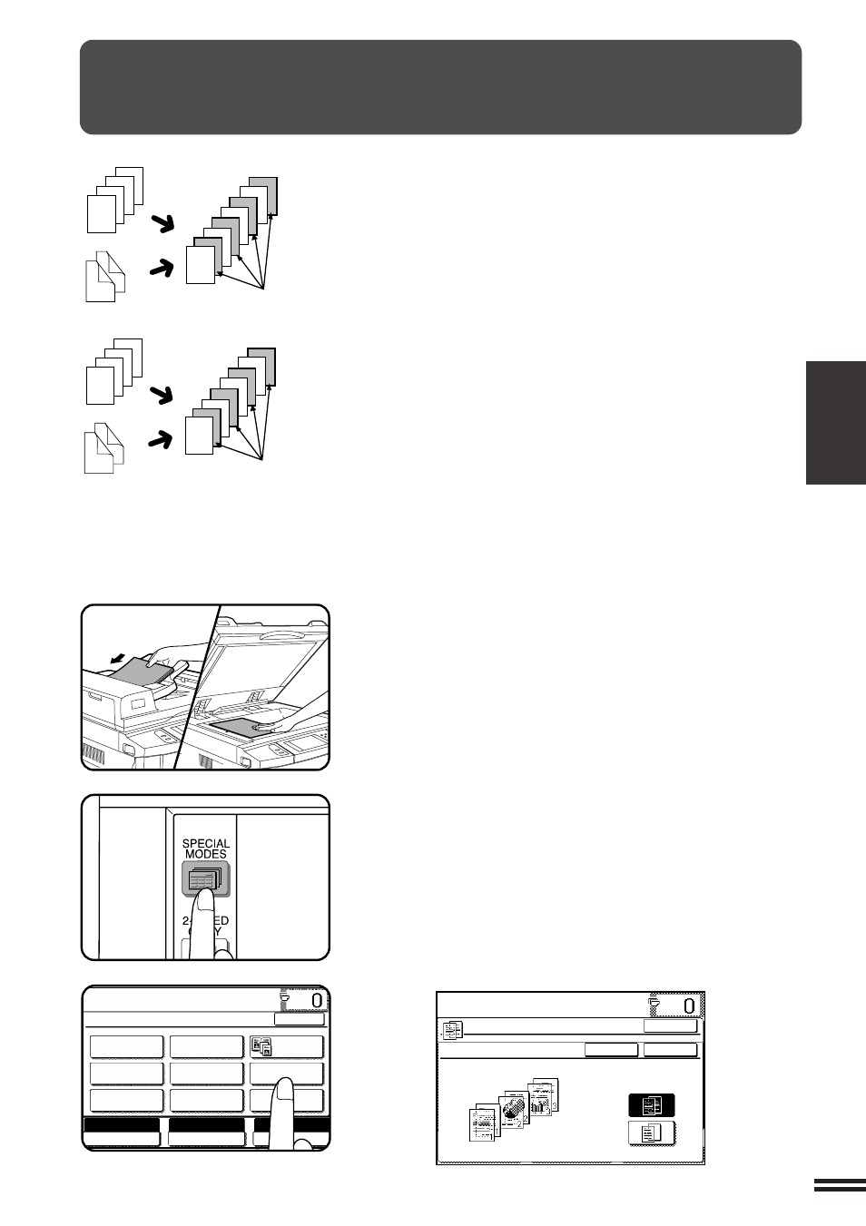 Transparency film with insert sheets, Ready to co | Sharp AR-407 User Manual | Page 49 / 184