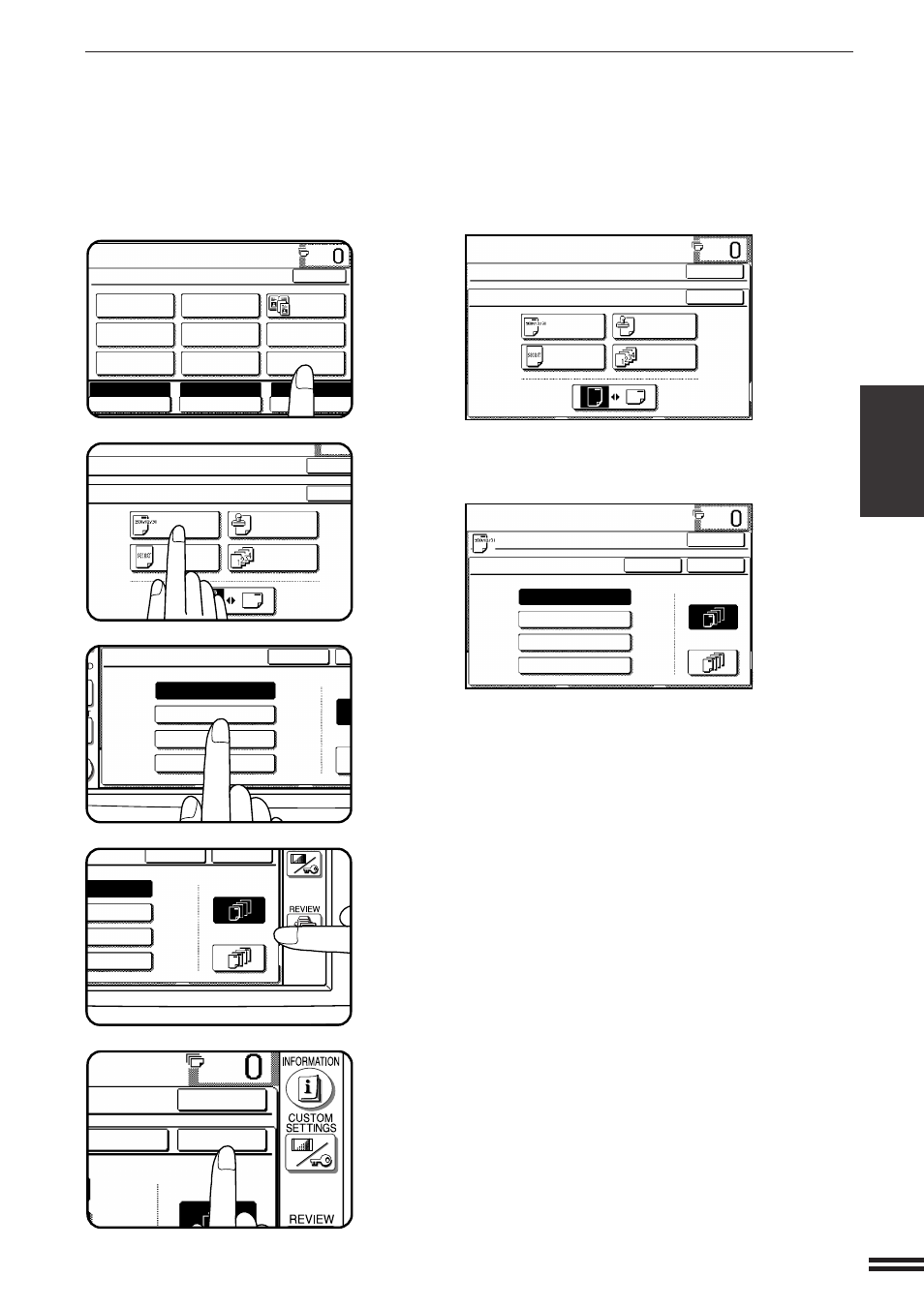 1st page only cancel ok ok, Text stamp | Sharp AR-407 User Manual | Page 67 / 184