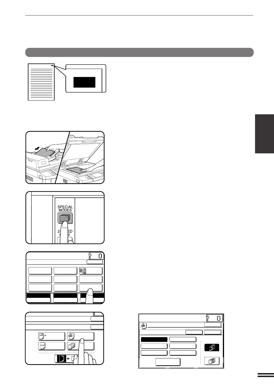 Ready to co, Urgent, Select stamp | Text stamp | Sharp AR-407 User Manual | Page 69 / 184