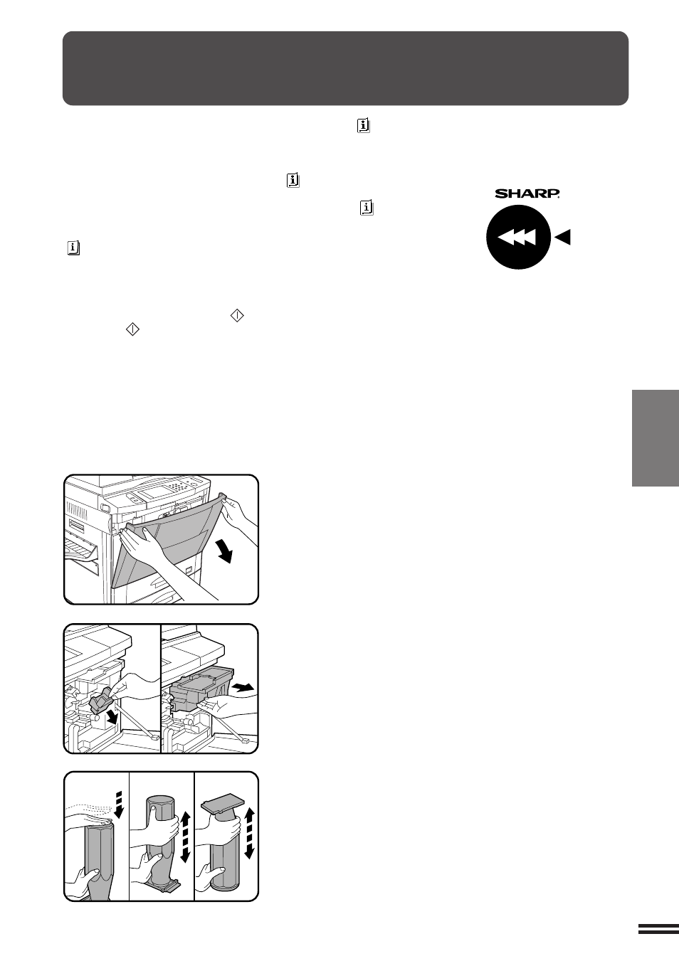 Adding toner | Sharp AR-407 User Manual | Page 85 / 184