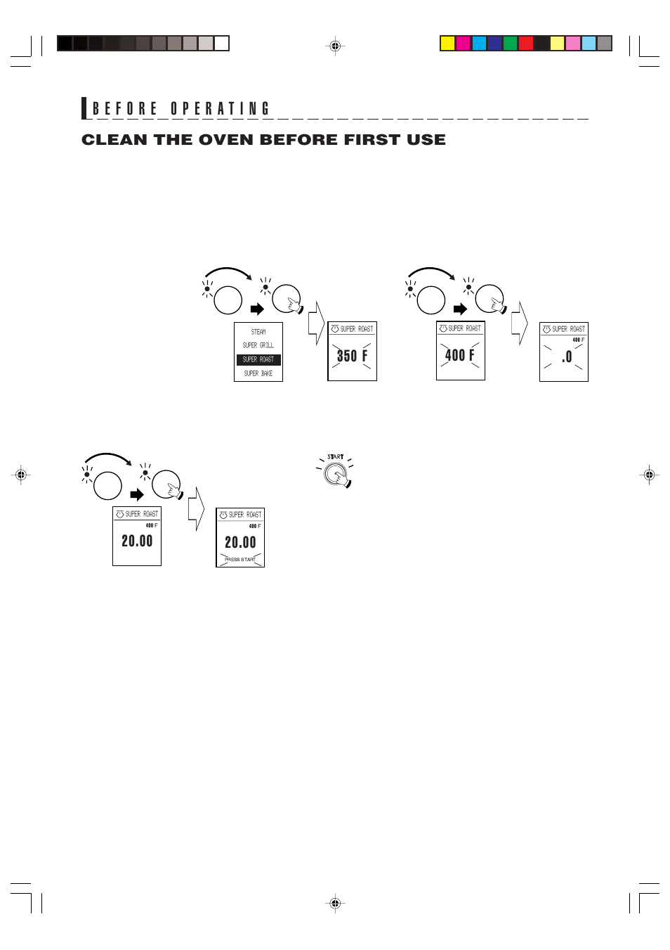 Clean the oven before first use | Sharp AX-700 User Manual | Page 17 / 40