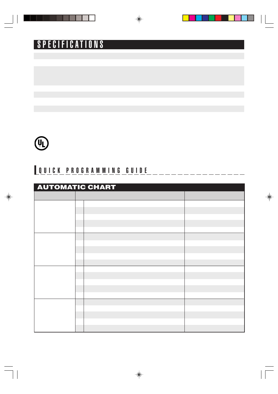 Automatic chart | Sharp AX-700 User Manual | Page 39 / 40