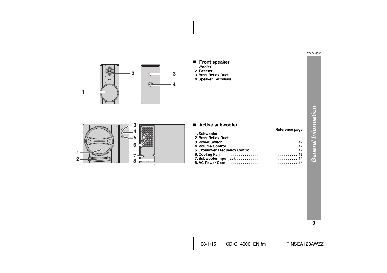 Sharp CD G14000 User Manual | Page 9 / 48